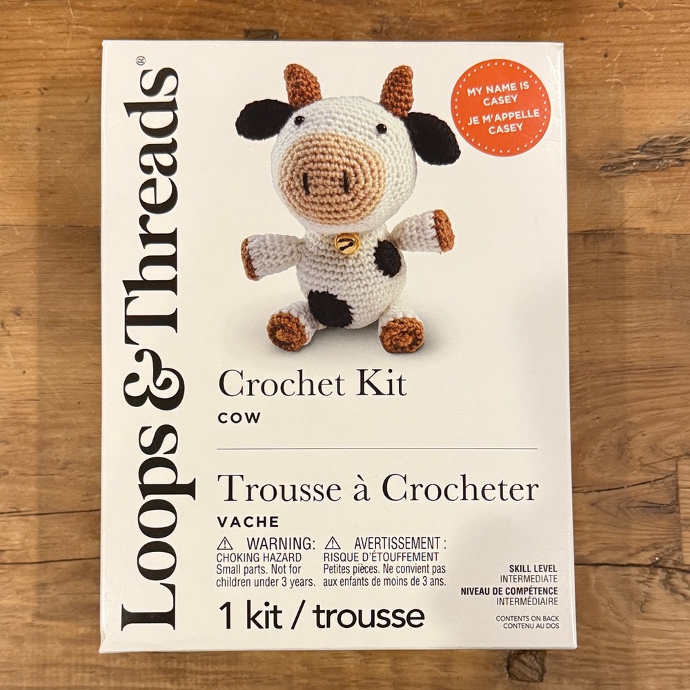 Loops & Threads Crochet Kit - Cow